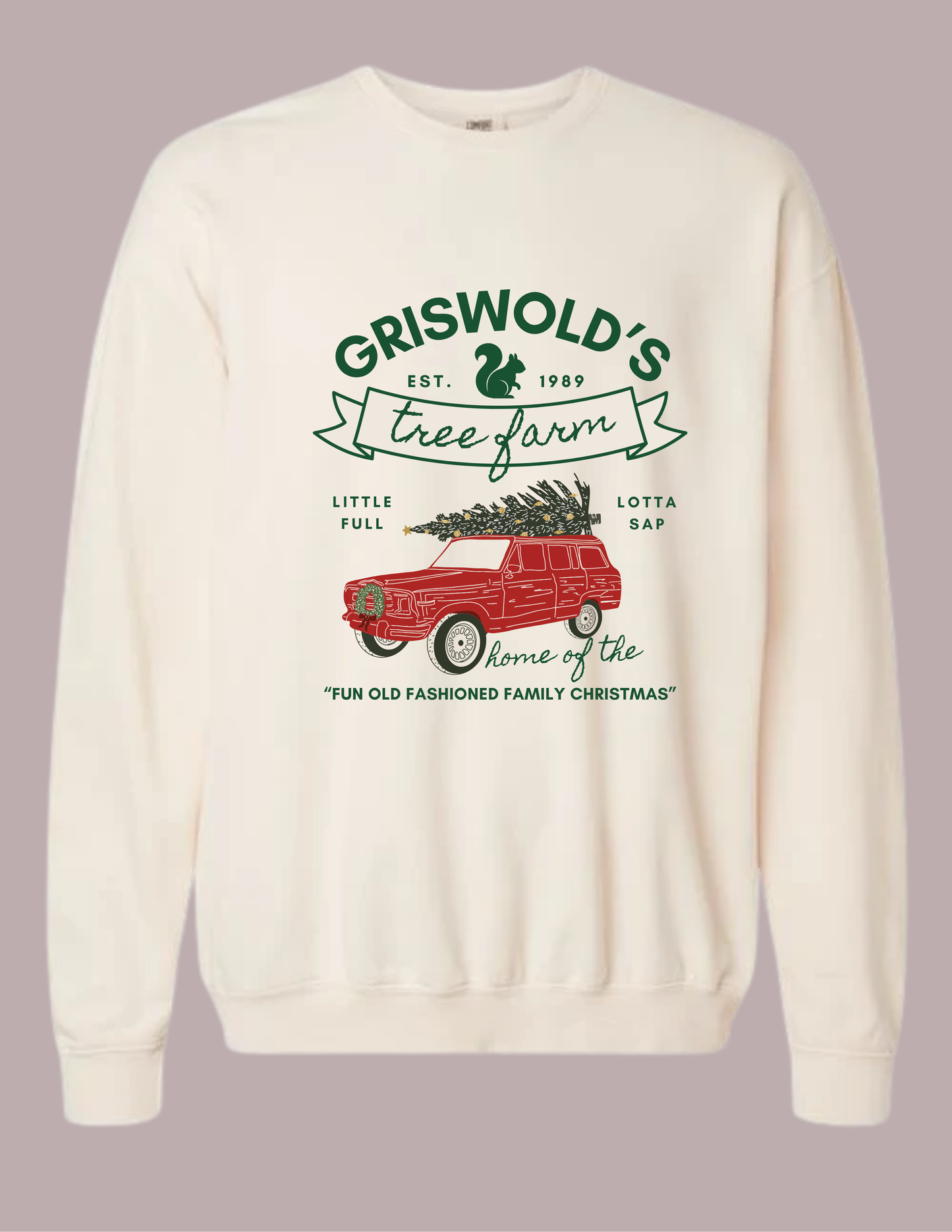 Lightweight Christmas Tree Farm Sweatshirt
